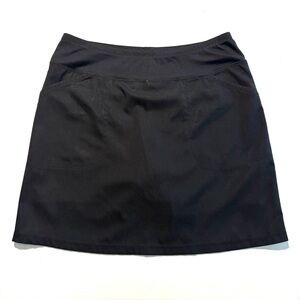 Cypress Club Athletic Skort Black Pockets Built in Shorts Elastic Waist Womens M